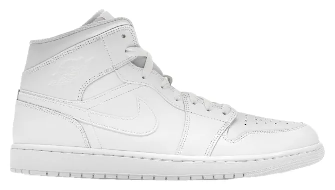Air Jordan 1 Mid Triple White