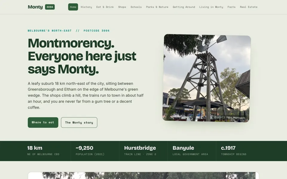 The Montmorency 3094 local guide homepage