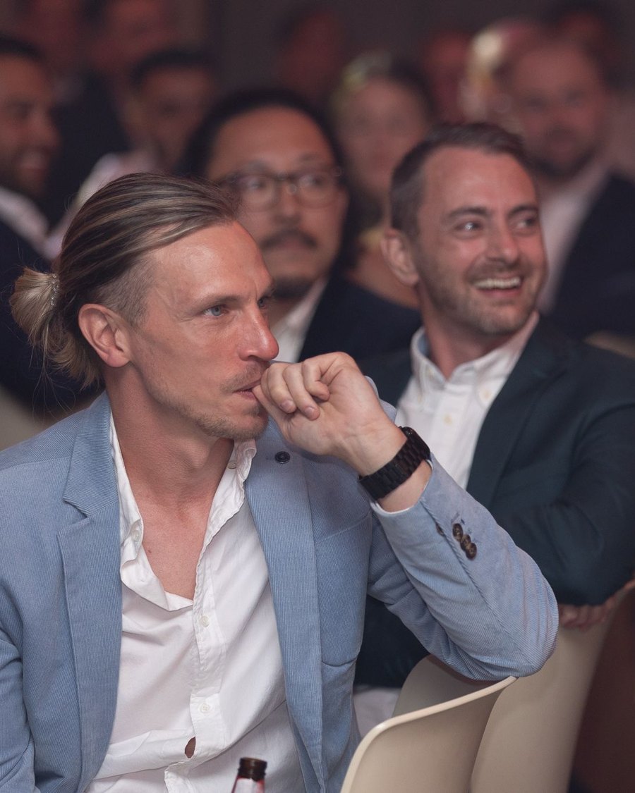 James at an industry event